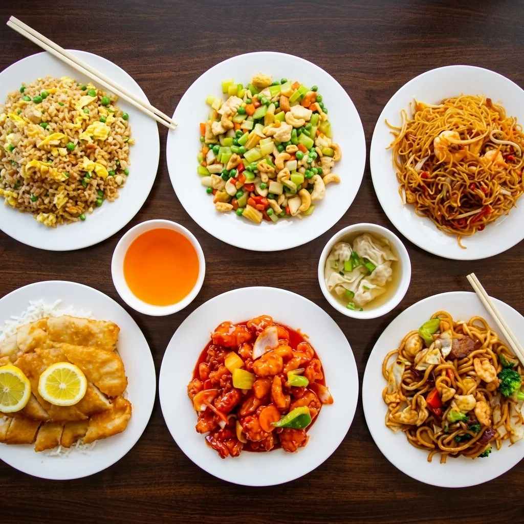 Mayflower Chinese Food Delivery Service dishes - Canadian-Chinese cuisine in Winnipeg