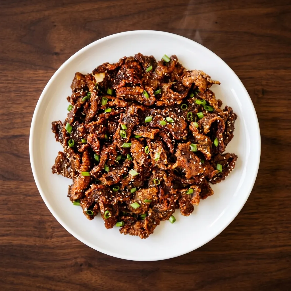 Crispy ginger beef Chinese dish in Winnipeg, MB